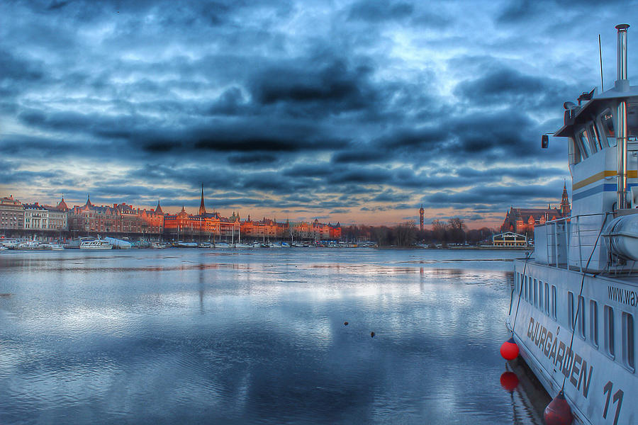 Winter Photograph - Greetings from Stockholm  by Auntieblues