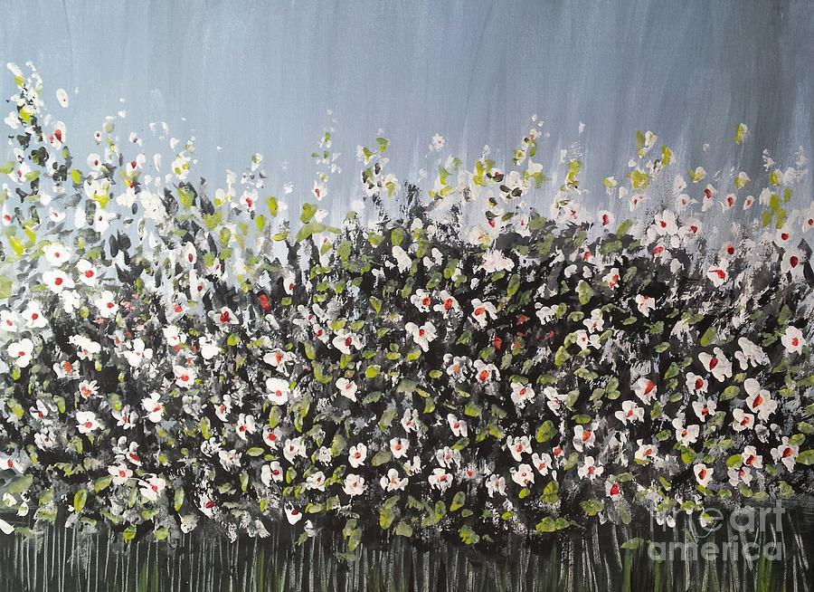 Flower Painting - Greetings by Trilby Cole