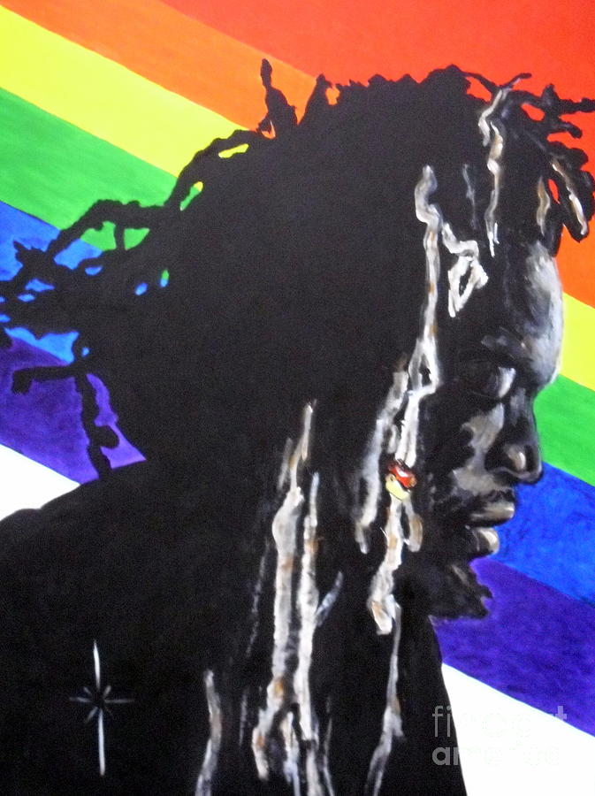 Gregory Isaacs Painting by Jodie Marie Anne Richardson Traugott          aka jm-ART
