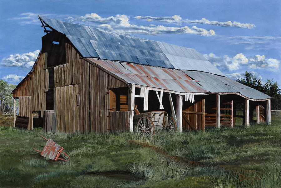 Greives Barn Painting by Timithy L Gordon