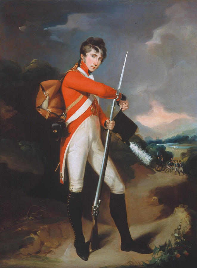 Portrait Painting - Grenadier Of A Volunteer Regiment by Arthur William Devis