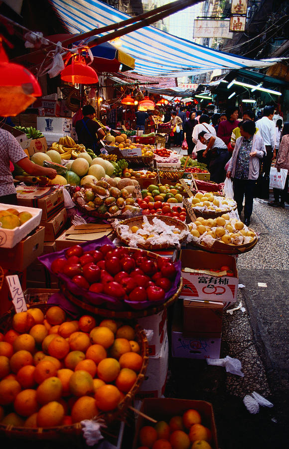 Gresson Street Market - Wan Chai, Hong Photograph by Richard Ianson