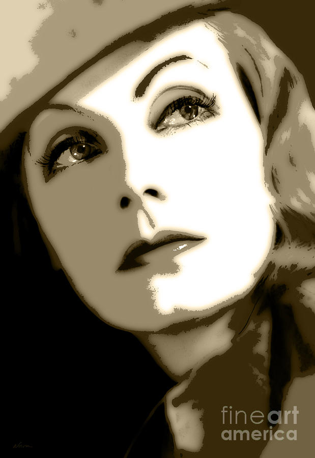 Greta Garbo Painting - Greta Garbo by Deena Athans
