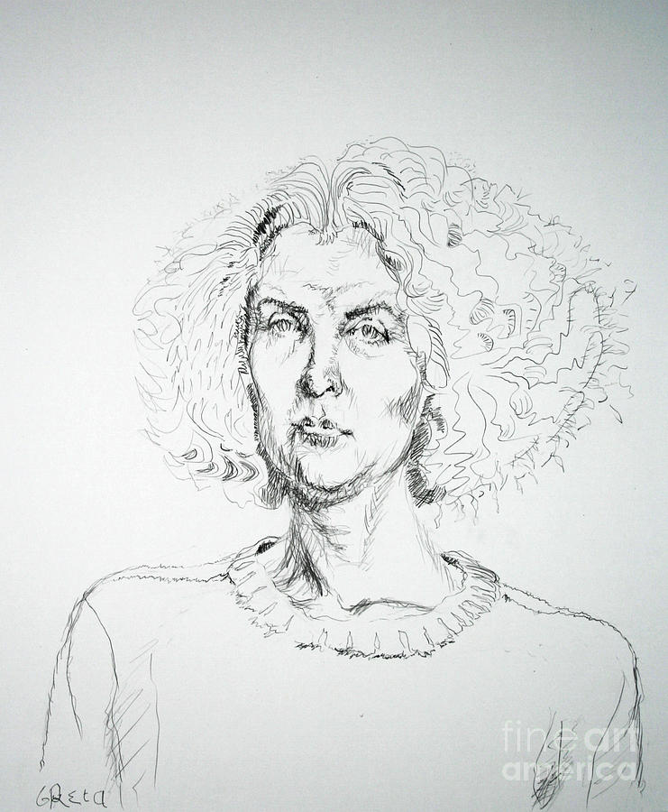 Greta Drawing by John Schneider - Fine Art America