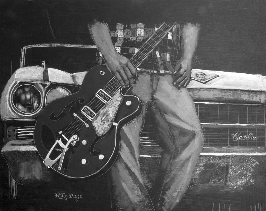 Gretsch Cadillac Painting by Richard Le Page
