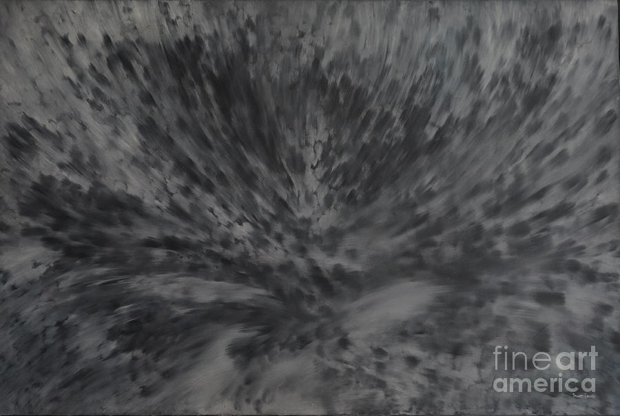 Grey emotions in motion Painting by Stuart Engel