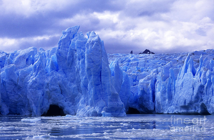Grey Glacier Patagonia Chile Photograph by James Brunker