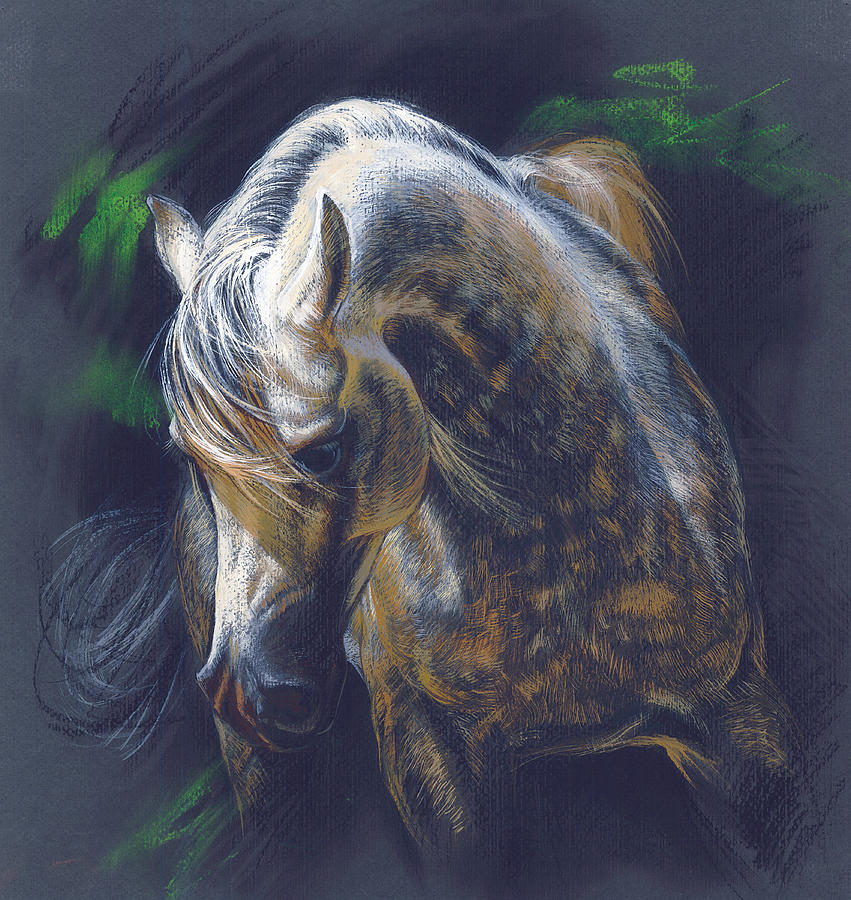 Spotted Horse Painting Oil on Canvas