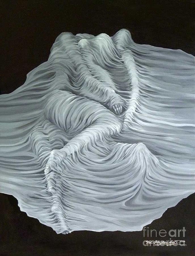 Greyish Revelation Painting by Fei A