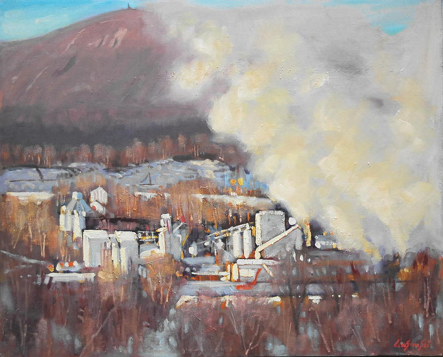 Greylock from East Road Painting by Len Stomski