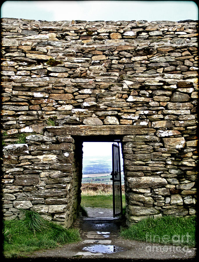 Brick Photograph - Grianan Of Aileach - Door To The World by Nina Ficur Feenan