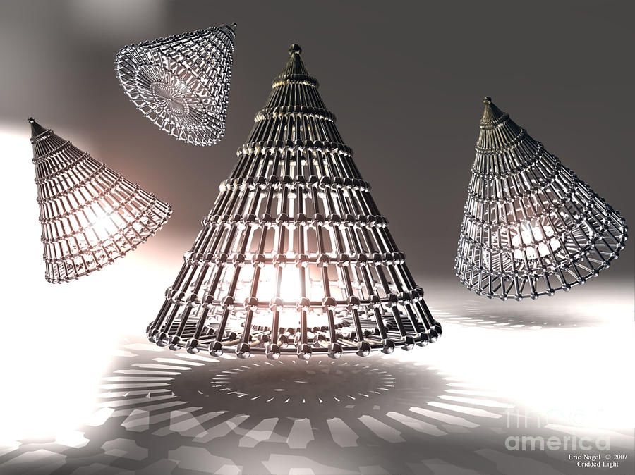 Gridded Light Digital Art by Eric Nagel