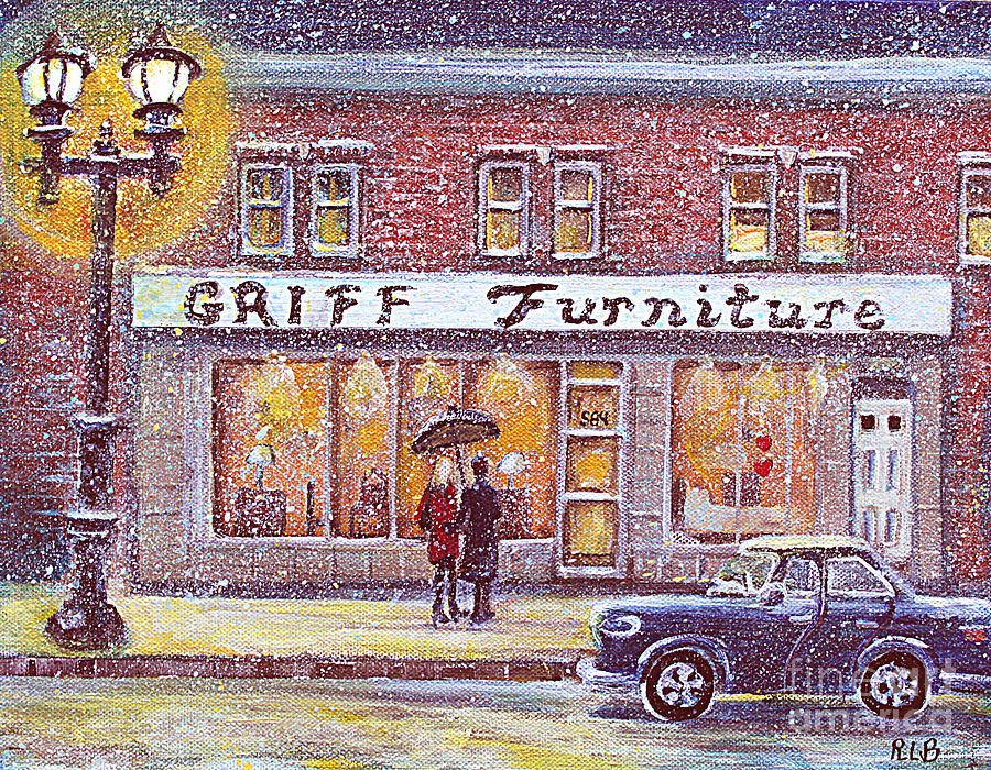 Winter Painting - Griff Valentines Birthday by Rita Brown