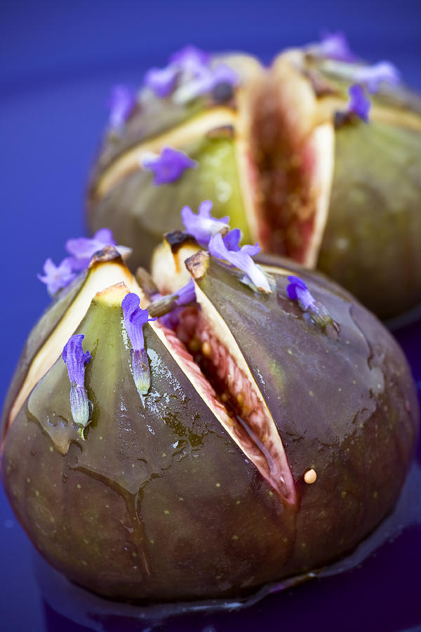 Grilled Figs With Lavender Honey Photograph by Frank Tschakert