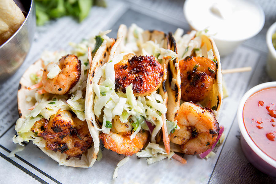 Grilled Shrimp Tacos Photograph by Grandriver