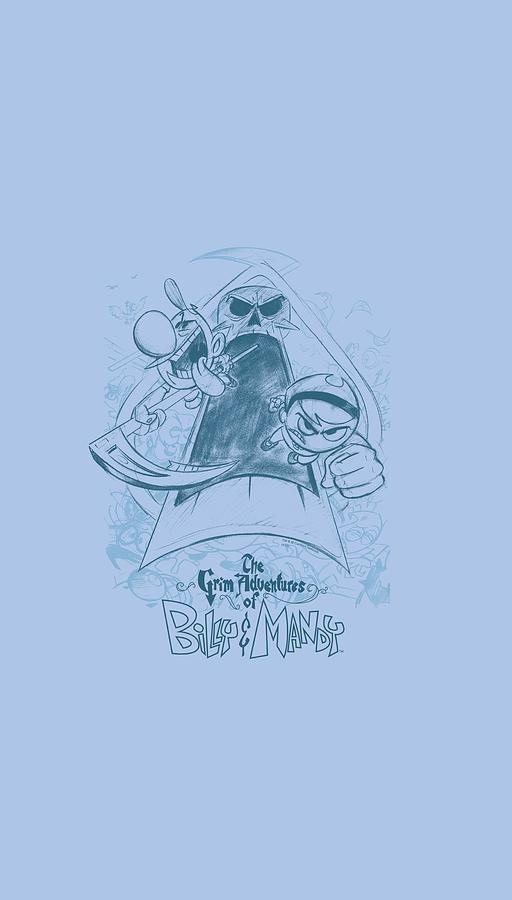 Fantasy Digital Art - Grim Adventures Of Billy And Mandy - Sketched by Brand A