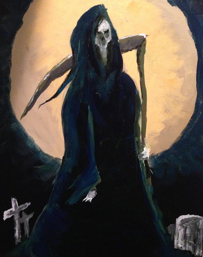 Grim Reaper 0 Painting By Charles Meek Fine Art America