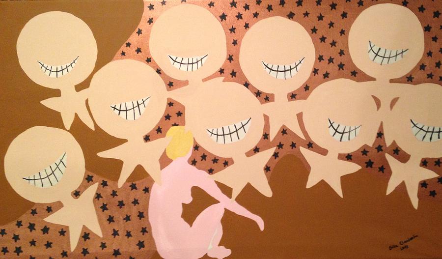 Grin Painting by Erika Jean Chamberlin