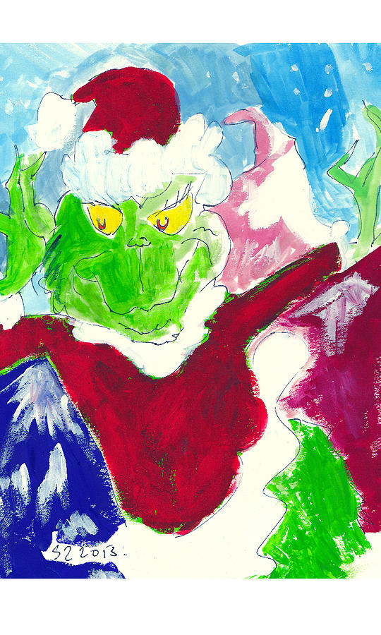 Grinch Painting - Grincher by Samuel Zylstra