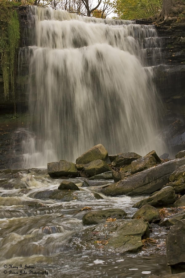 Waterfall Photograph - Grindstone Falls by Hany J