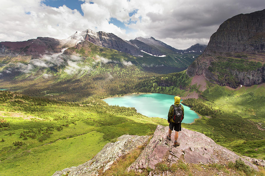 Grinnell Lake, Glacier National Park Photograph by Wray Sinclair - Pixels