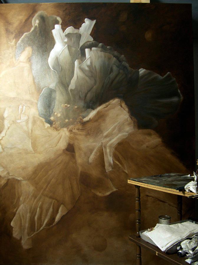 Grisaille - In Progress Painting by Victoria Herrera