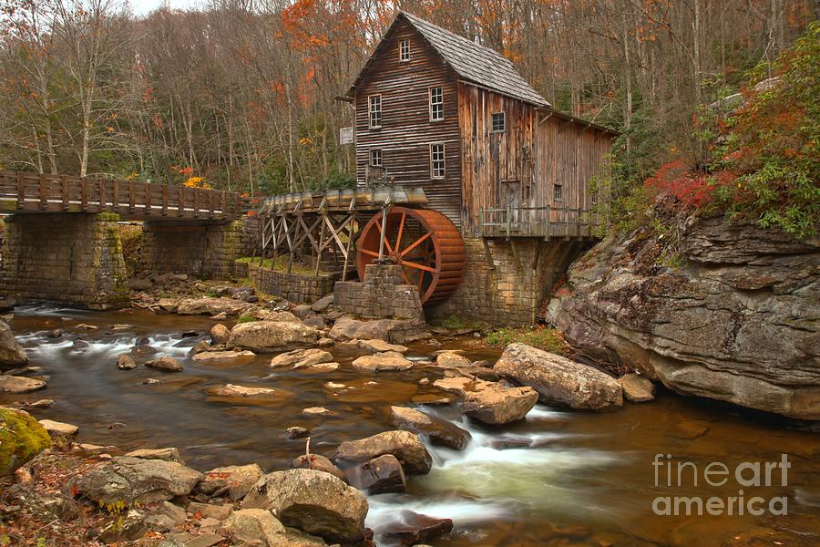 Grist Mill Across The Creek Photograph by Adam Jewell