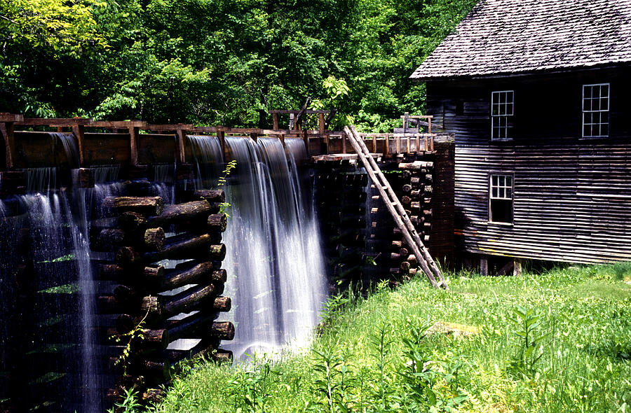 Grist Mill and Water Trough Photograph by Paul W Faust -  Impressions of Light