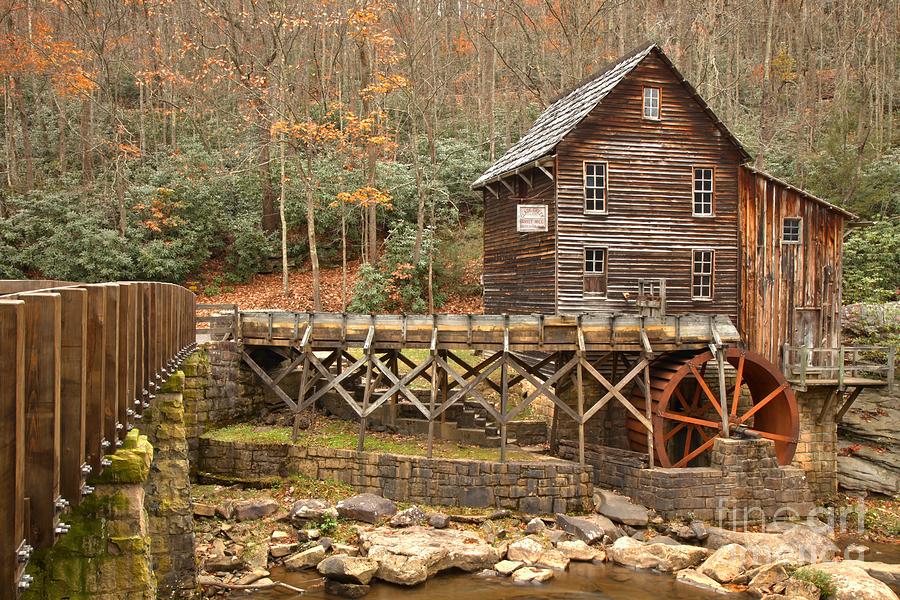 Grist Mill At Babcock State Park Photograph by Adam Jewell