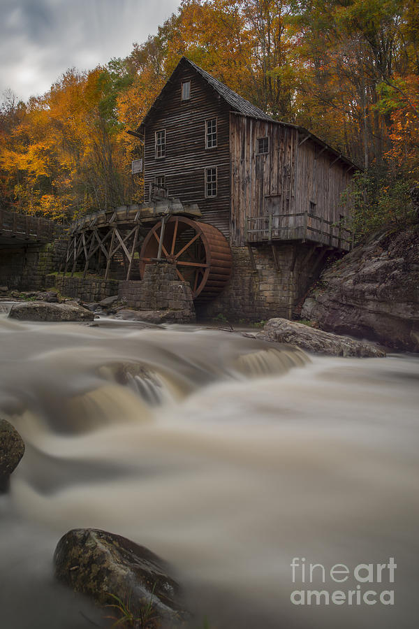 Grist Mill from across Glade Creek Photograph by Dan Friend