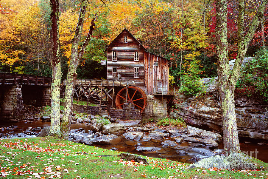 Grist Mill in Babcock St. Park Photograph by Benedict Heekwan Yang