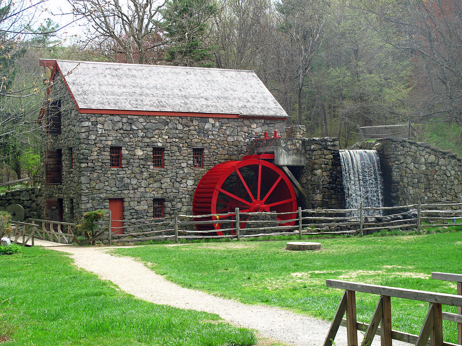 Grist Mill in Spring Photograph by Barbara McDevitt