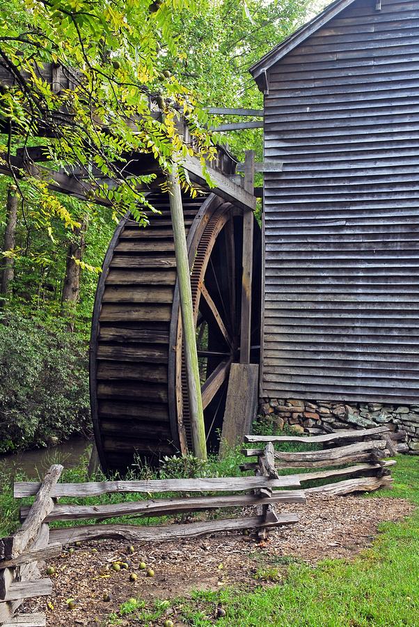 Grist Mill Wheel  Pickens County SC Photograph by Willie Harper