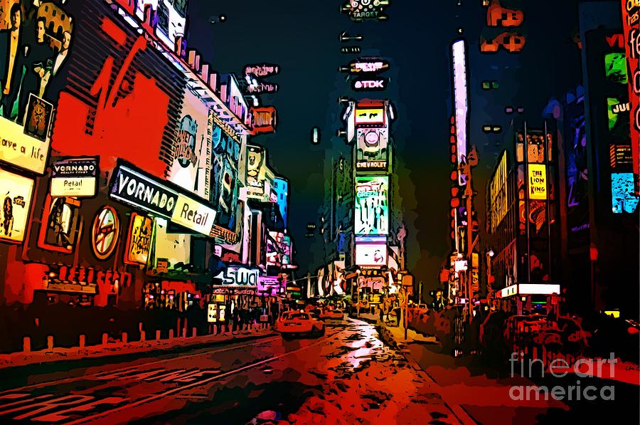 Gritty Times Square Photograph by John Malone - Fine Art America