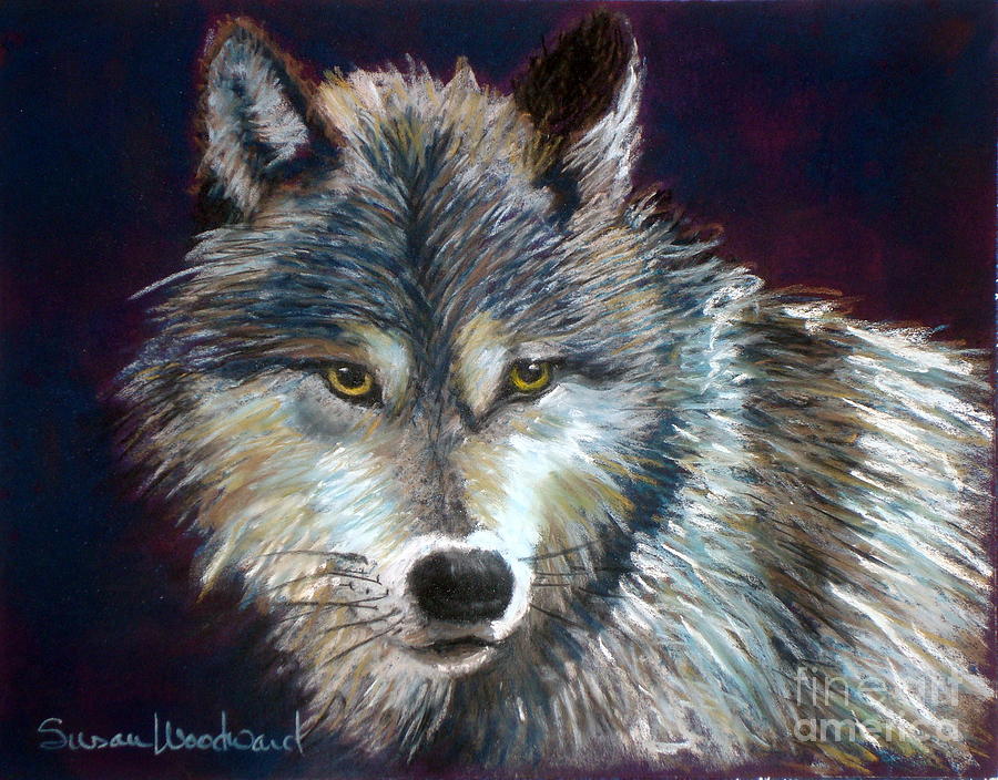 Grizzer Painting by Susan Woodward