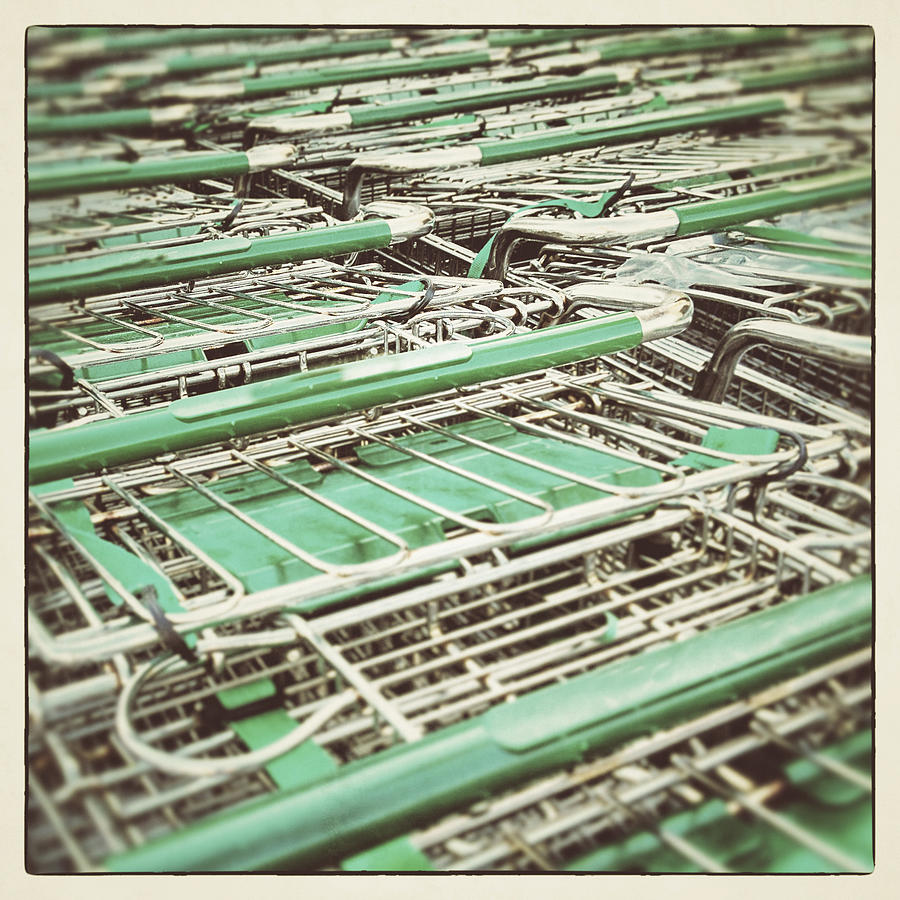 Grocery Shopping Carts Photograph by David Kozlowski Grocery Shopping Carts Photograph by David Kozlowski