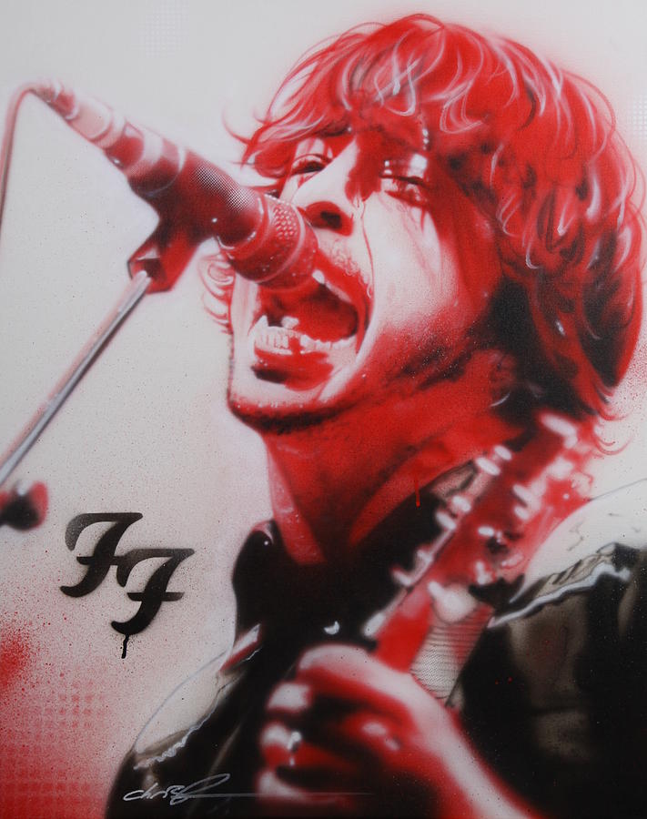 Foo Fighters Painting - Grohl II by Christian Chapman Art