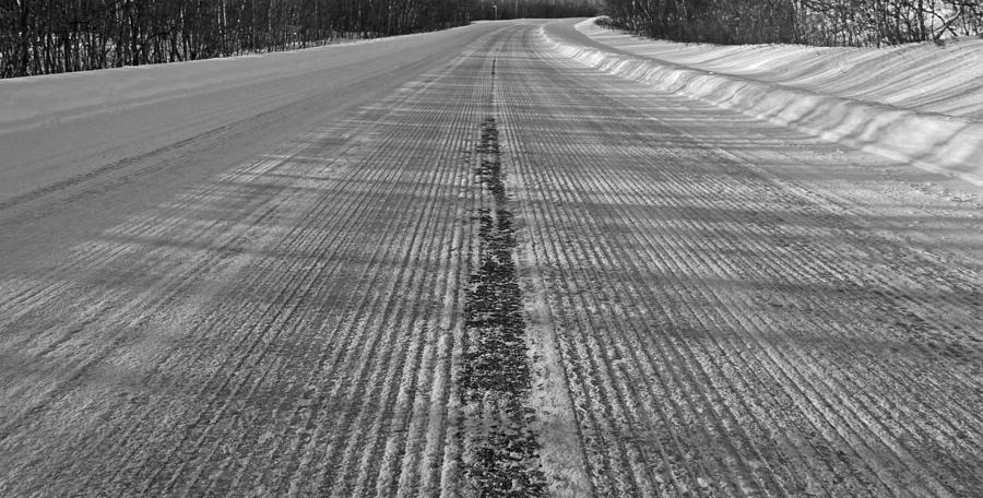 Grooved Road Photograph by Pekka Sammallahti