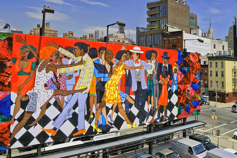 Train Photograph - Groovin High by Faith Ringgold by Allen Beatty