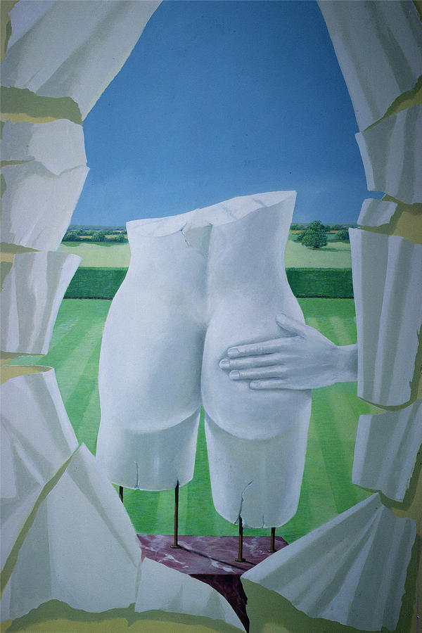Torso Photograph - Groping Statues Acrylic On Canvas by Lincoln Seligman