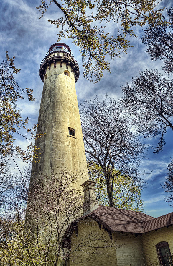 Grosse Point Lighthouse Color Photograph
