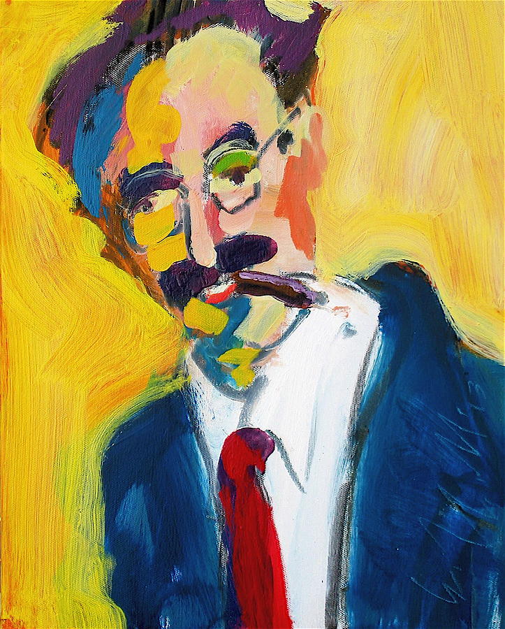Groucho Painting by Les Leffingwell