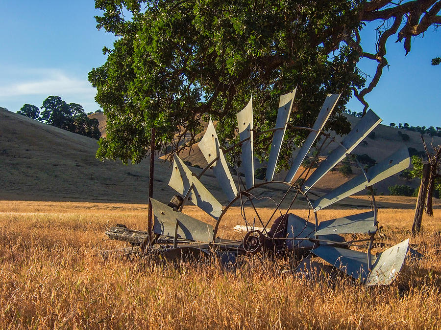 Grounded Windmill Photograph by Marc Crumpler