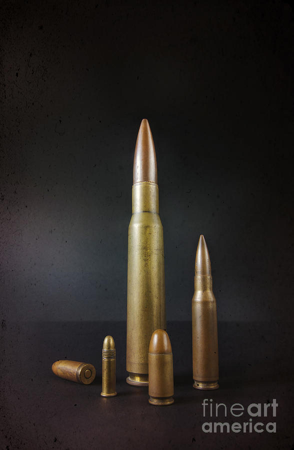 Assorted Photograph - Group of bullets by Carlos Caetano