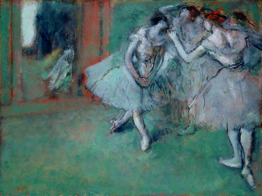 Edgar Degas Painting - Group Of Dancers by Edgar Degas