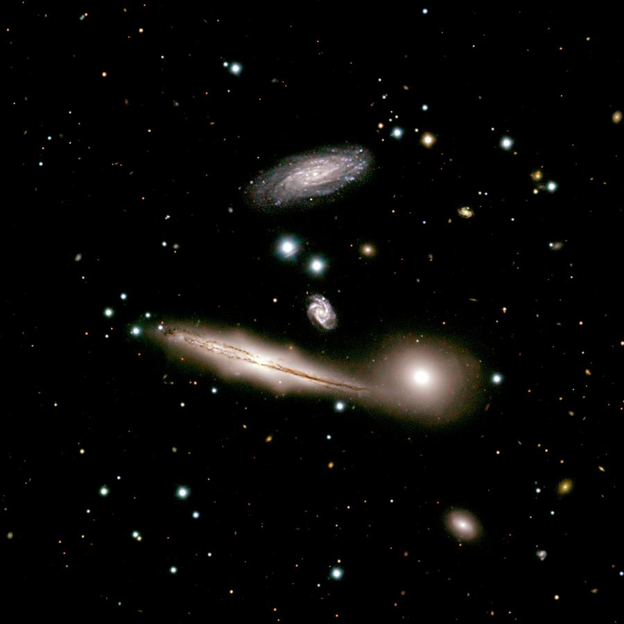 Group Of Galaxies Photograph by Noao/aura/nsf/science Photo Library