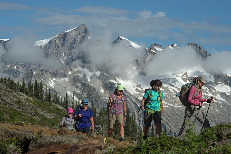 Group Of Women Hiking Together Photograph By Topher Donahue group-of-women-hiking-together-photograph-by-topher-donahue