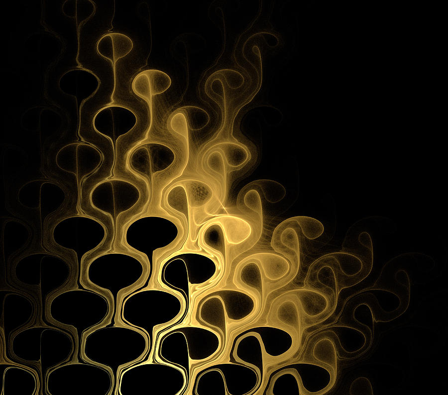 Grouped in Gold Digital Art by Amanda Moore