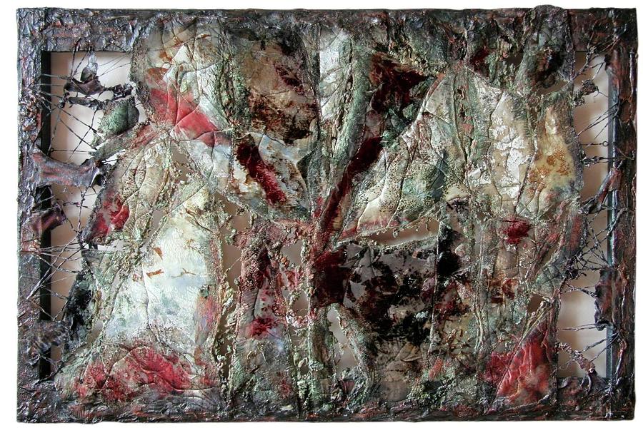Abstract Tapestry - Textile - Grouse Mountain by Fariba Mirzaie