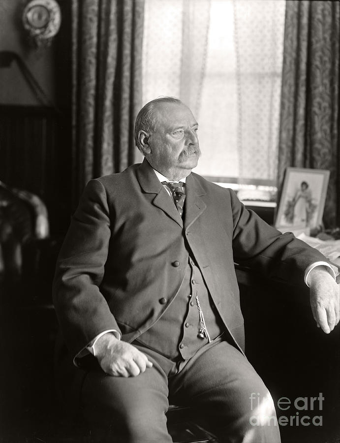 Grover Cleveland 1905 Photograph by Martin Konopacki Restoration